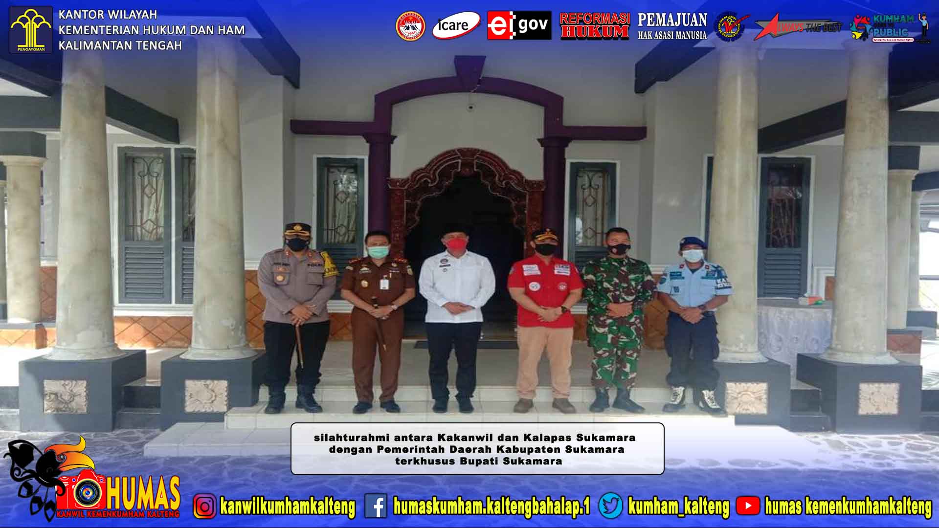 Kakanwil Bersama Kalapas Sukamara Penuhi Undangan Bupati Sukamara untuk Sarapan Bersama