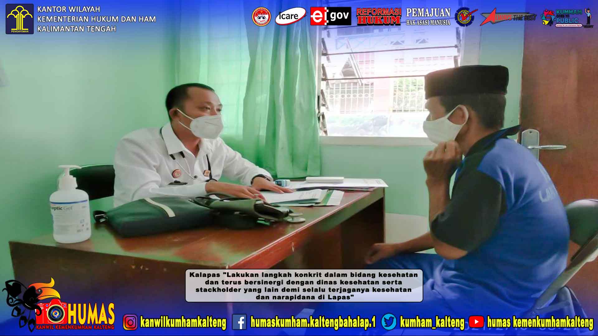 Cek Kesehatan Rutin di Poliklinik Lapas Sampit