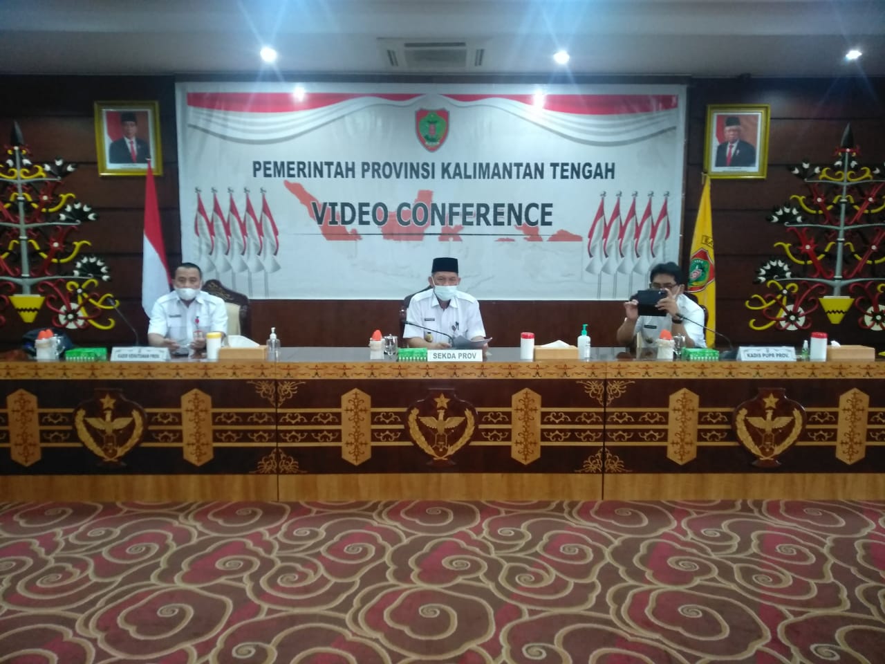 Sekda Kalteng Hadiri Rapat Persiapan Pelaksanaan Aksi Pencegahan Korupsi 2021-2022