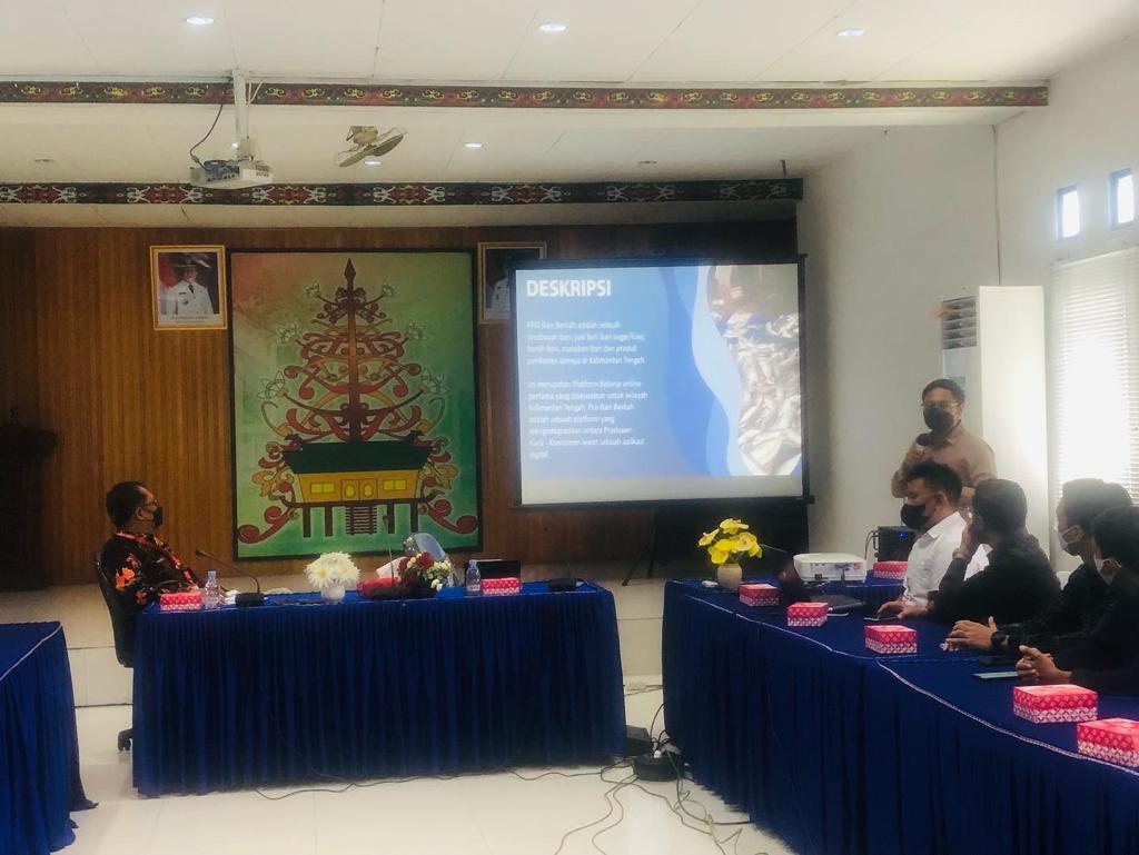 Kadislutkan Pimpin Rapat Aplikasi Marketplace Jual Beli Produk Perikanan Pro Ikan Makin Berkah