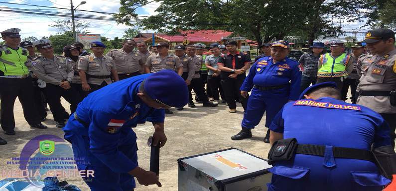 Polairud Pulang Pisau Siap Amankan Pendistribusian Kotak Suara 