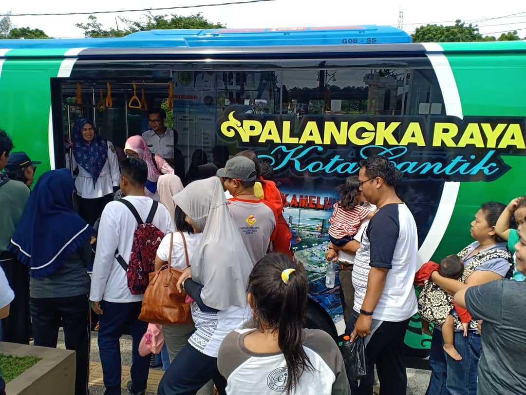 Angkutan Bus Gratis Diminati Masyarakat