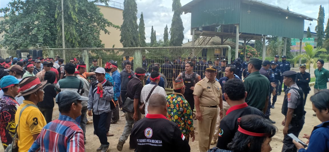 Kesbangpol Kobar Monitoring Aksi Damai di Kelurahan Pangkut, Aruta