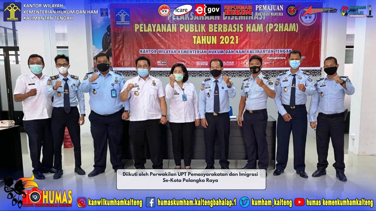 Hadiri Diseminasi P2HAM, Komitmen Bapas Palangka Raya Wujudkan Pelayanan Ramah HAM 