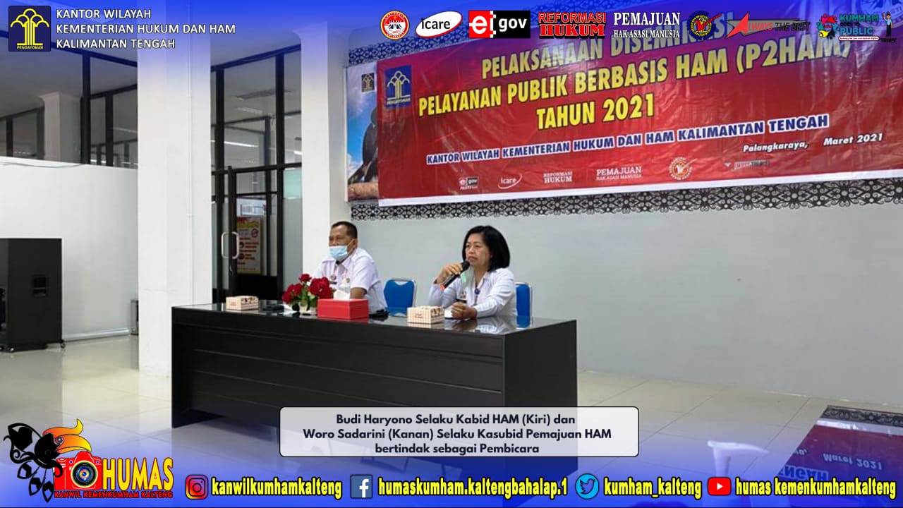 Hadiri Diseminasi P2HAM, Komitmen Bapas Palangka Raya Wujudkan Pelayanan Ramah HAM 