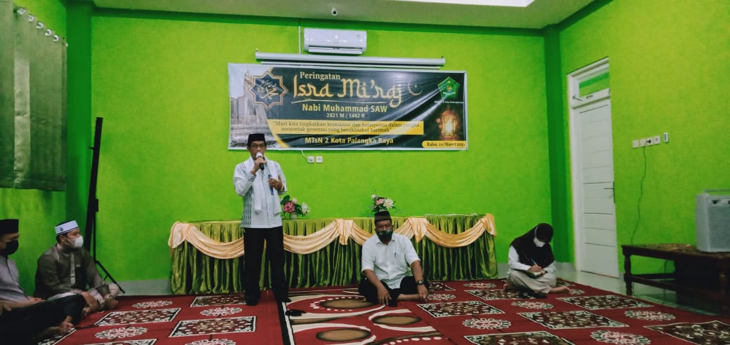 MTsN 2 Palangka Raya Peringati Isra Mikraj Nabi Muhammad SAW 1442 H