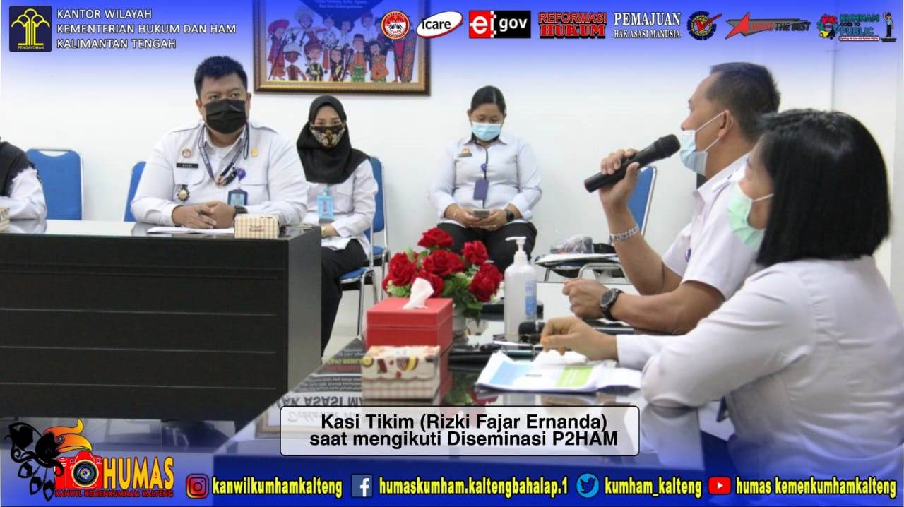 Tingkatkan Pemahaman Pelayanan Publik  Berbasis HAM, Imigrasi Palangka Raya Ikuti Diseminasi P2HAM