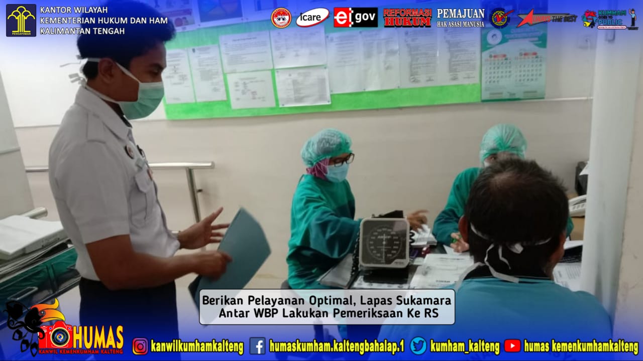 Berikan Pelayanan Optimal, Lapas Sukamara Antar WBP Lakukan Pemeriksaan Ke RS