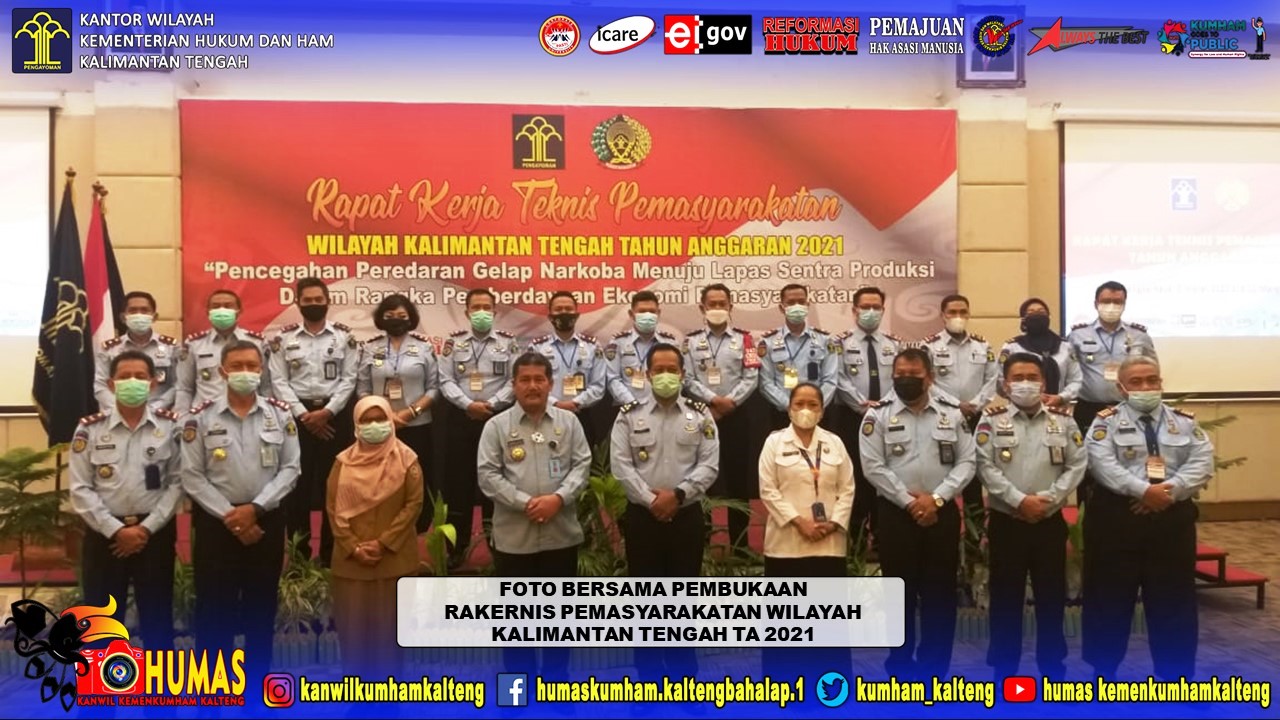 Lapas Palangka Raya Ikuti Rakernis Pemasyarakatan Wilayah Kalteng TA 2021