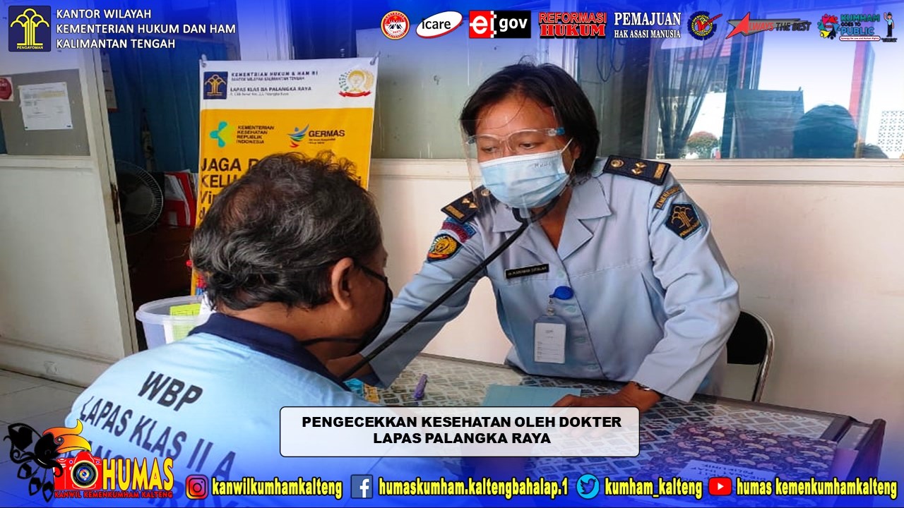 Tim Medis Lapas Palangka Raya Berikan Pelayanan Kesehatan Maksimal Kepada WBP