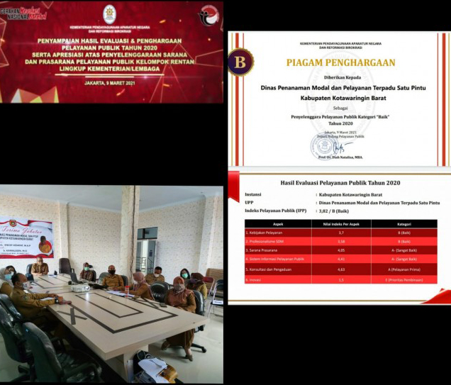 Raih Predikat Baik pada Evaluasi Kemenpan RB, Dinas PMPTSP Kobar SiapTingkatkan Kualitas Pelayanan Publik