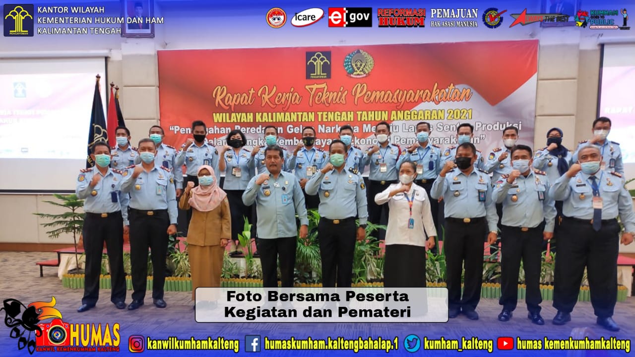 Kepala LPKA Palangka Raya Beserta Jajaran Ikuti Rapat Kerja Teknis Pemasyarakatan