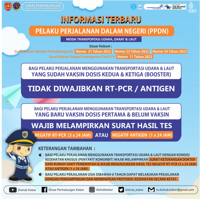 Berlaku 9 Maret 2022, Keluar Masuk Wilayah Kobar Tidak Wajib RT-PCR dan Antigen