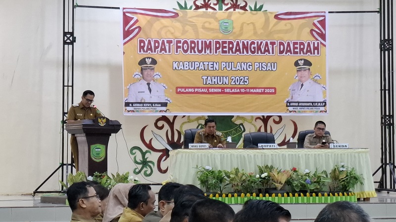Rapat Forum Perangkat Daerah Digelar, Bupati Pulang Pisau Tekankan Skala Prioritas Pembangunan