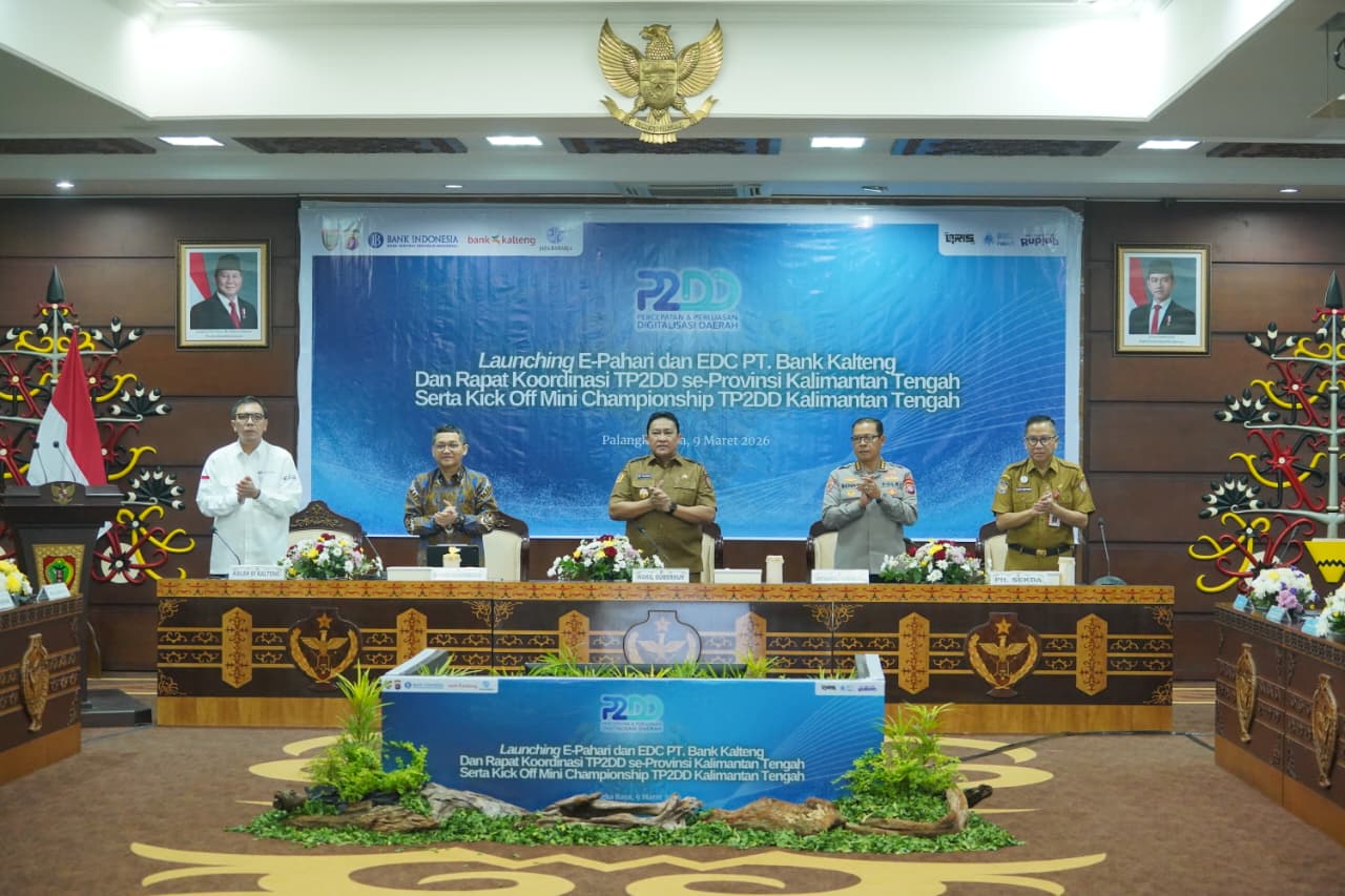 Wagub Edy Pratowo Luncurkan E-Pahari dan EDC Bank Kalteng, Dorong Pajak Digital di Kalteng   