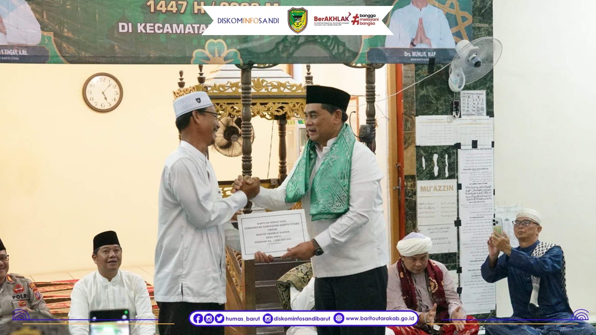 Pererat Silaturahmi Melalui Safari Ramadan, Pemkab Barito Utara Bantu Desa Sikui Rp1 Miliar