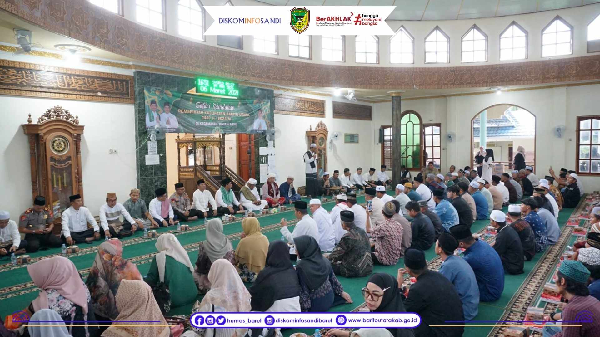 Pererat Silaturahmi Melalui Safari Ramadan, Pemkab Barito Utara Bantu Desa Sikui Rp1 Miliar