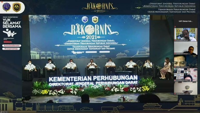 Transformasi Perhubungan Darat Hadapi Tantangan dan Peluang Jadi Tema Rakornis 2021