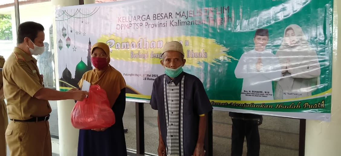 DPMPTSP Prov. Kalteng Berbagi Berkah Ramadhan 1442 H