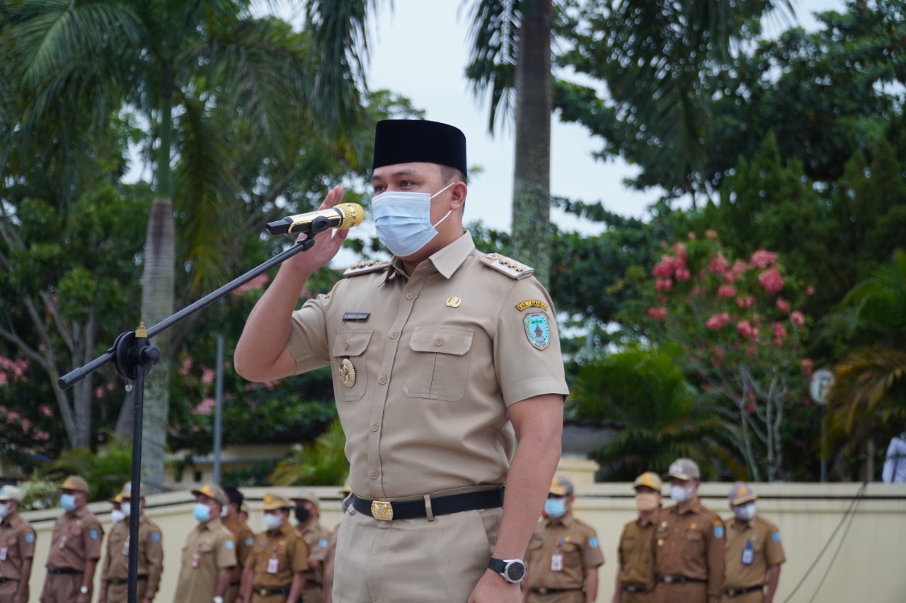 Apel Gabungan, Bupati Lamandau Ingatkan Pentingnya Tanggung Jawab Pekerjaan