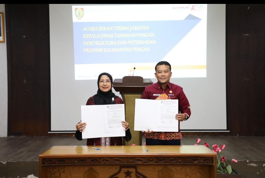 Dinas TPHP Prov Kalteng Laksanakan Serah Terima Jabatan Kepala Dinas, Dukung Pelaksanaan Program 100 Hari Kerja Gubernur Kalteng