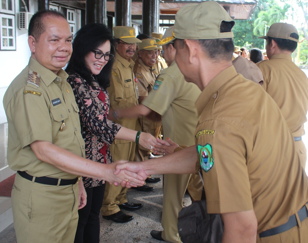Ini Pesan Bupati Saat Pimpin Apel Gabungan