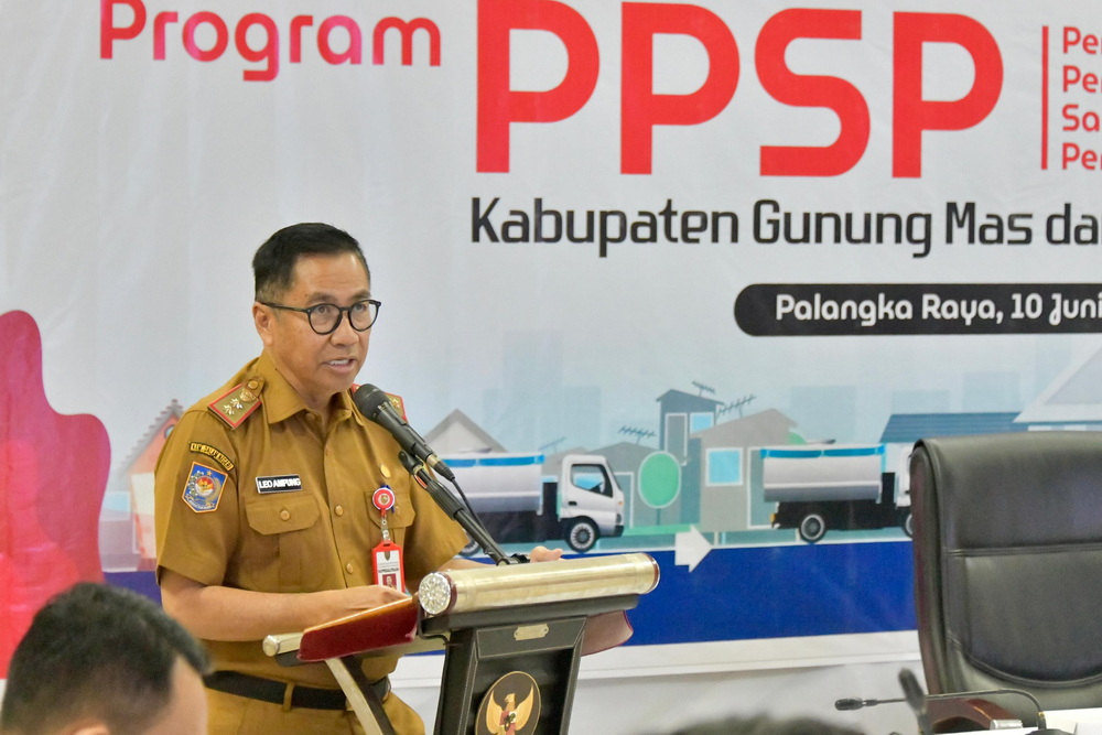 Kepala Bappedalitbang Prov. Kalteng Buka Coaching Clinic 1 Implementasi SSK Program PPSP Kabupaten Gunung Mas dan Barito Utara