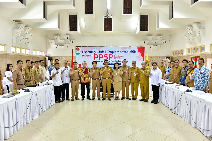 Kepala Bappedalitbang Prov. Kalteng Buka Coaching Clinic 1 Implementasi SSK Program PPSP Kabupaten Gunung Mas dan Barito Utara