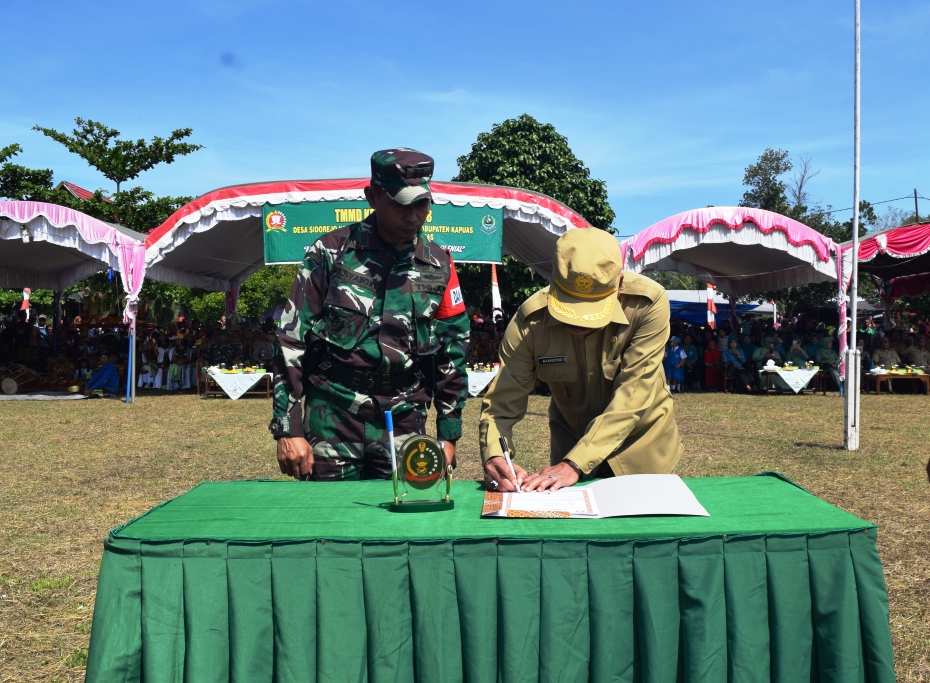 Sekda Buka Langsung Kegiatan TMMD Di Tamban Catur