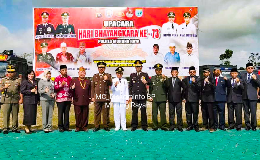 Wakil Bupati Murung Raya Rejikinoor Hadiri Acara Peringatan Hari Bhayangkara Ke â€“ 73