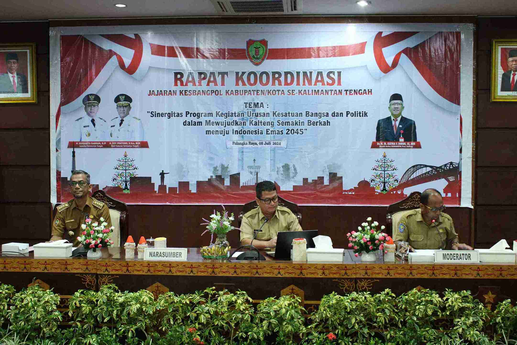 Badan Kesbangpol Prov. Kalteng Gelar Rakor Badan Kesbangpol se-Kalimantan Tengah Tahun 2024