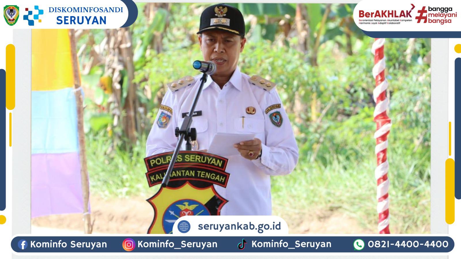 Tingkatkan Produksi Pangan, Wakil Bupati Seruyan Hadiri Tanam Jagung Serentak