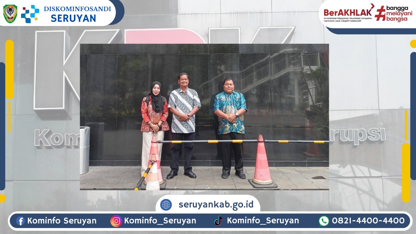 Dorong Transparansi, Sekda Seruyan Temui KPK Bahas Kasus Pelabuhan Teluk Segintung