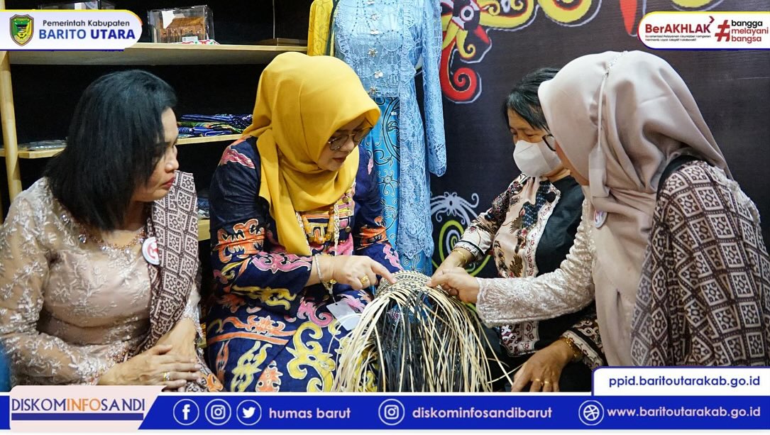 Promosikan Kerajinan Khas Daerah, Stan Barito Utara Turut Meriahkan Puncak HUT Ke-45 Dekranas di Balikpapan