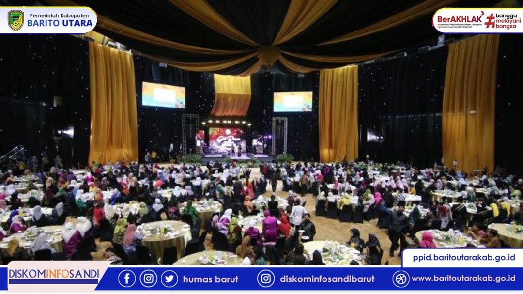 Ketua Harian Dekranasda Barito Utara Hadiri Gala Dinner HUT ke-45 Dekranas di Balikpapan