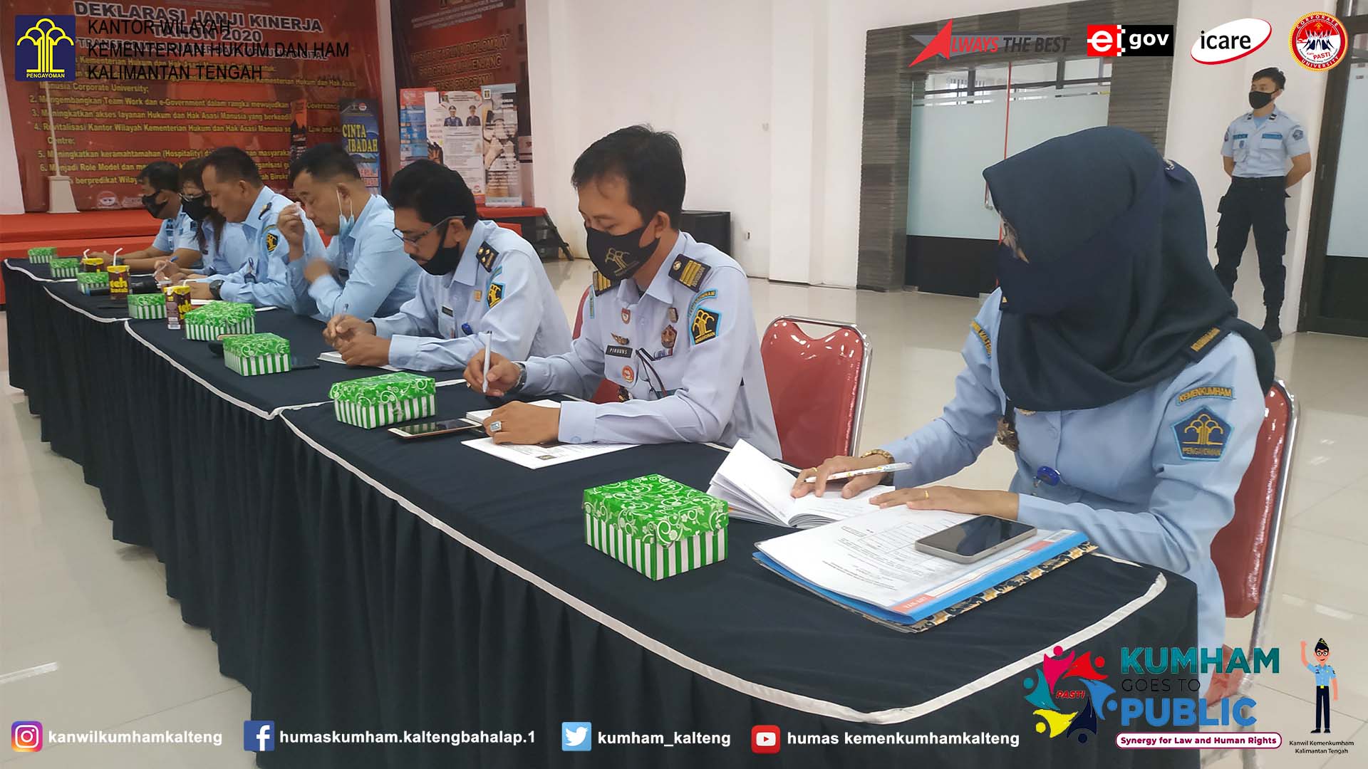 Kakanwil Kemenkumham Kalteng Pimpin Rapat dalam Rangka Menyemarakkan HUT RI ke-75