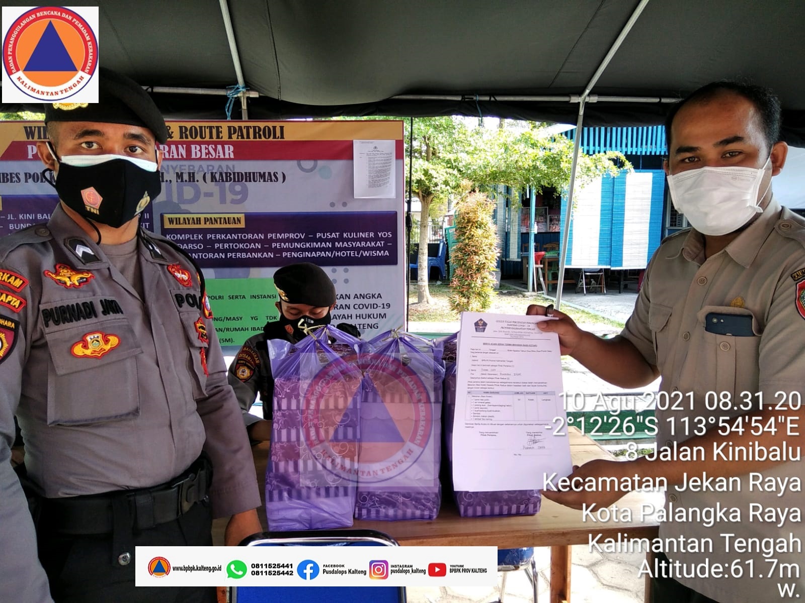 PPKM Level 4, Pemprov Kalteng Dirikan Dapur Umum 