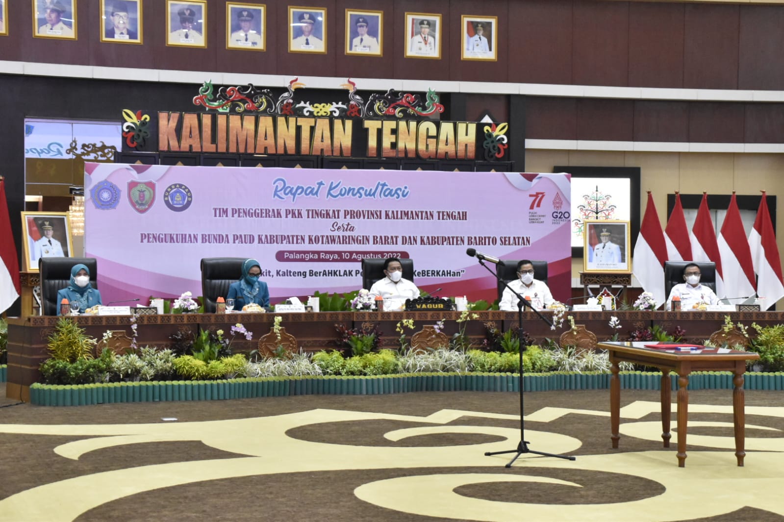 Wagub Edy Pratowo Buka Rapat Konsultasi TP-PKK Provinsi Kalimantan Tengah Tahun 2022