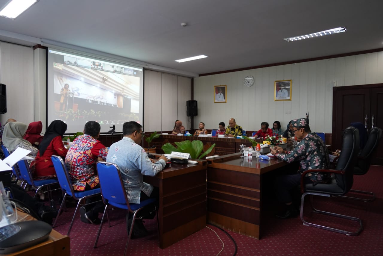 Pemprov Kalteng Ikuti Rakorpusda Tentang Efektifitas Pemanfaatan BTT Untuk Pengendalian Inflasi