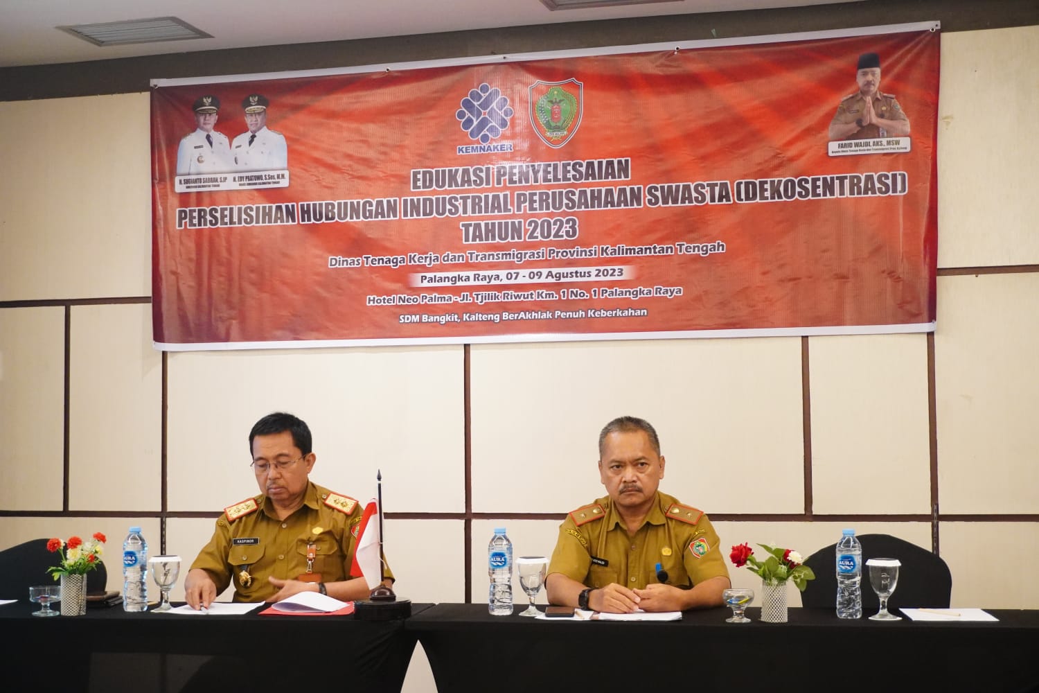 Disnakertrans Prov. Kalteng Gelar Kegiatan Edukasi PPHI Perusahaan Swasta