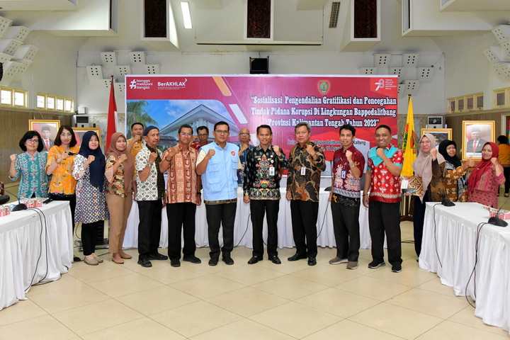 Bappedalitbang Bersama Inspektorat Prov. Kalteng Gelar Sosialisasi Gratifikasi dan Pencegahan Tindak Pidana Korupsi