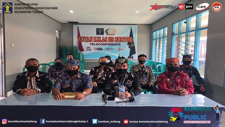 Tim Yankomas Rutan Buntok Ikuti Pengukuhan Pos Yankomas pada Jajaran Kanwil Kemenkumham Kalteng