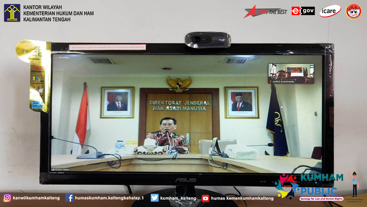 Tim Yankomas Lapas Sukamara Ikuti Kegiatan Pengukuhan Secara Virtual