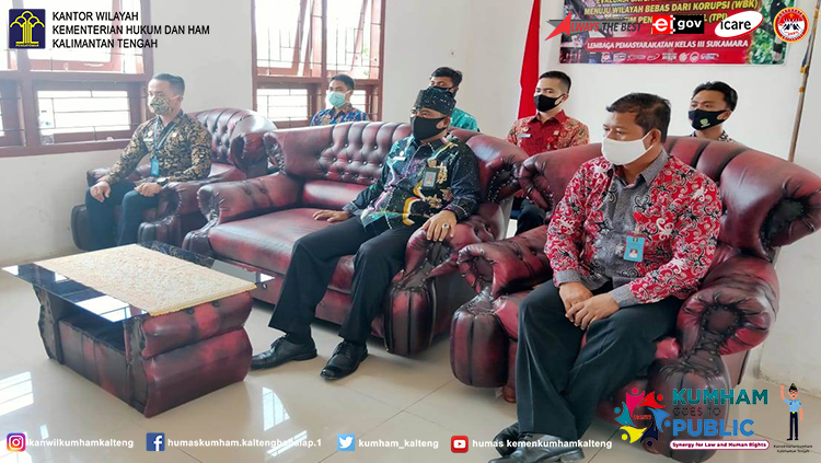 Tim Yankomas Lapas Sukamara Ikuti Kegiatan Pengukuhan Secara Virtual