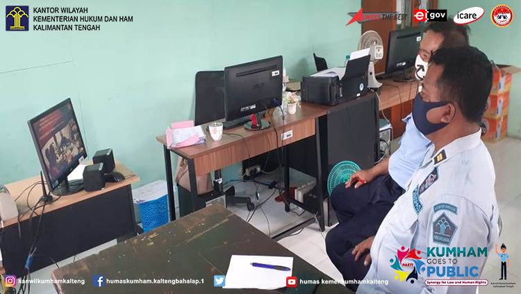 Lapas Sampit Zoom Meeting Bersama Direktorat Jenderal Pemasyarakatan