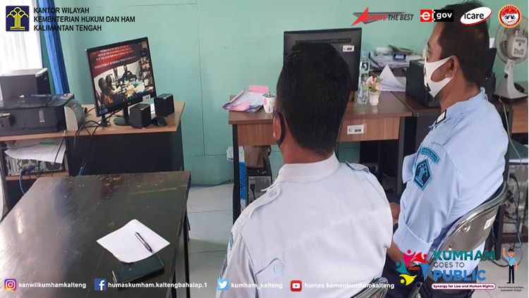 Lapas Sampit Zoom Meeting Bersama Direktorat Jenderal Pemasyarakatan