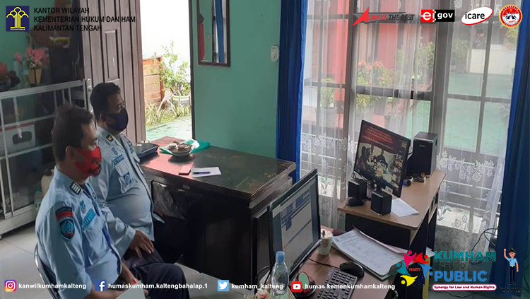 Lapas Sampit Zoom Meeting Bersama Direktorat Jenderal Pemasyarakatan