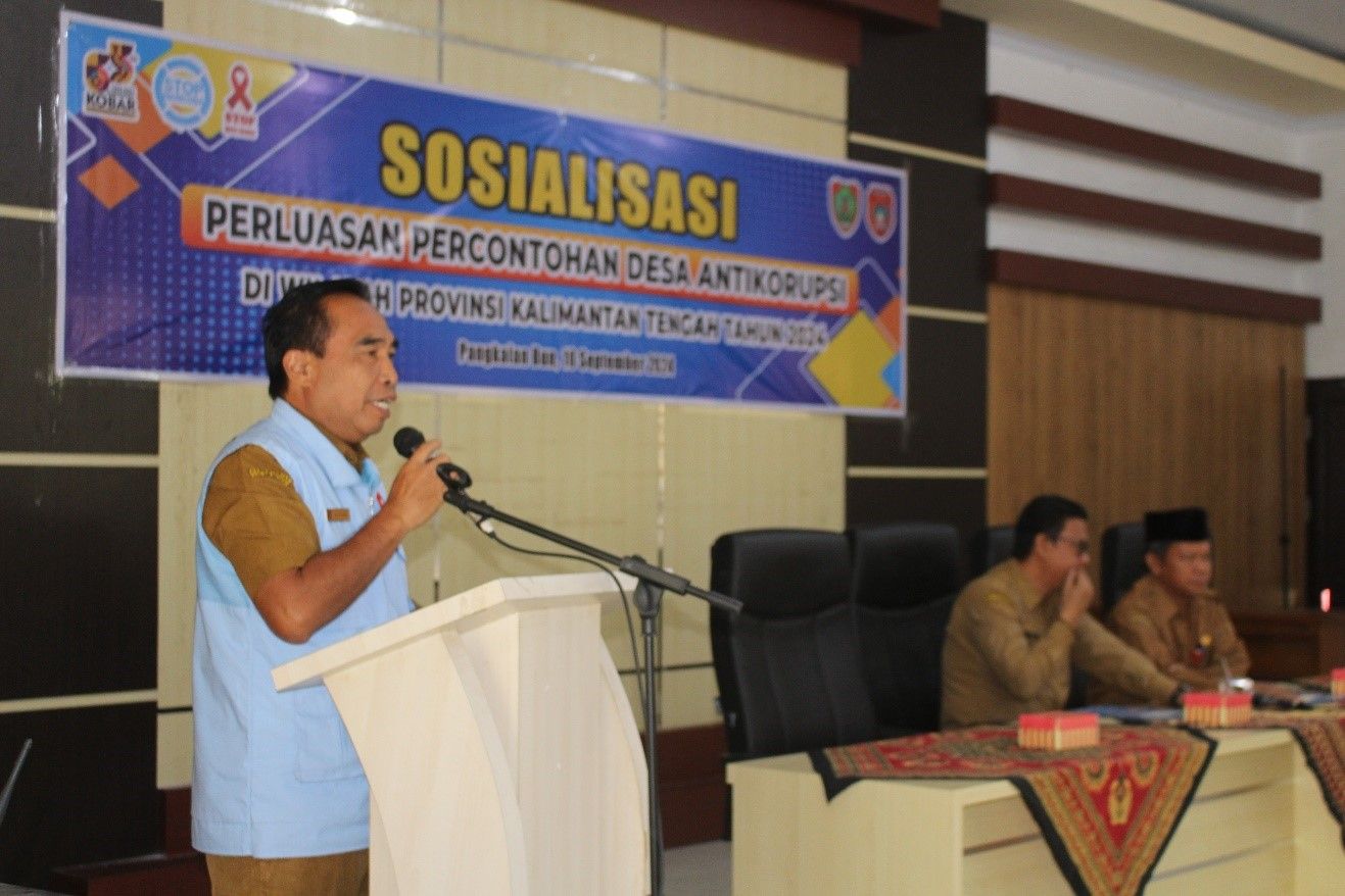 Inspektorat Daerah Prov. Kalteng Lakukan Sosialisasi Perluasan Percontohan Desa Anti Korupsi di Pemkab Kobar
