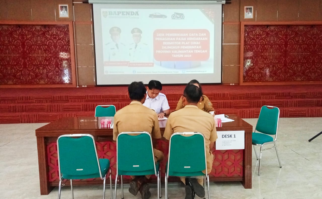 Bapenda Laksanakan Desk Pendataan dan Penagihan Pajak Kendaraan Berplat Dinas di Lingkungan Pemprov Kalteng