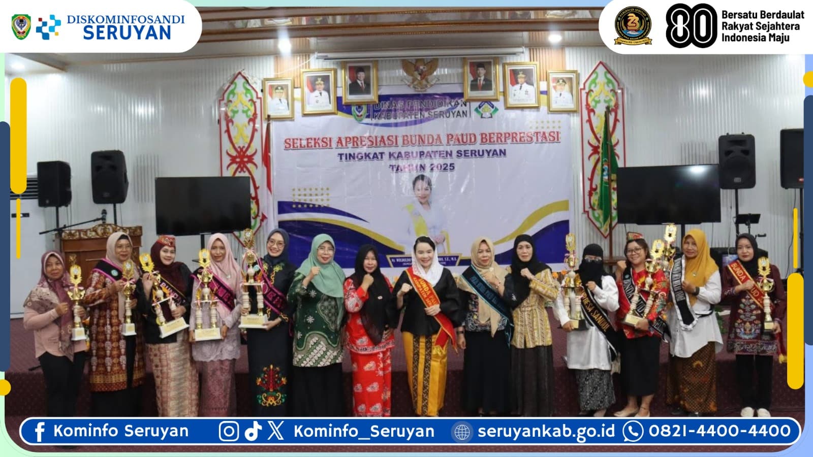 Apresiasi Bunda PAUD Seruyan 2025 Resmi Ditutup, Wujud Komitmen Bersama Tingkatkan Mutu Pendidikan Anak Usia Dini